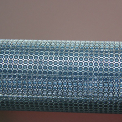 Бумага упаковочная, голубой металлик, 57см х 4,5м