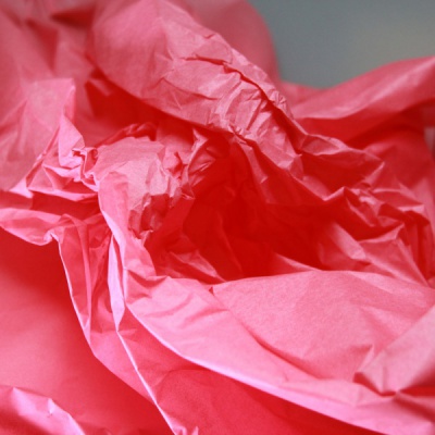 Бумага упаковочная тишью, красный, в листах 70 х 100см х 10шт