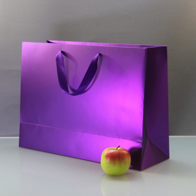 Пакет 47x34x16, фиолетовый, картон  VIP