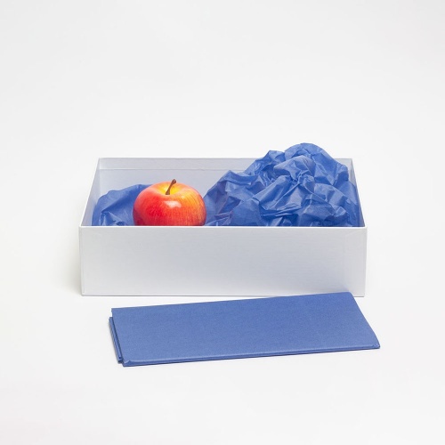 Бумага упаковочная тишью, синяя, в листах 50 х 65см х 10шт