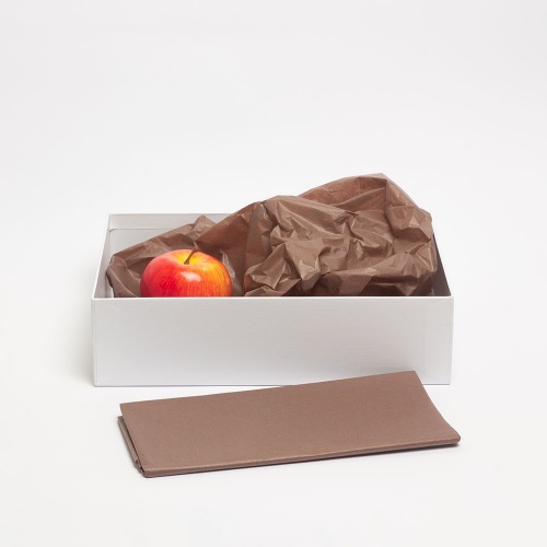 Бумага упаковочная тишью, шоколадная, в листах 50 х 65см х 10шт