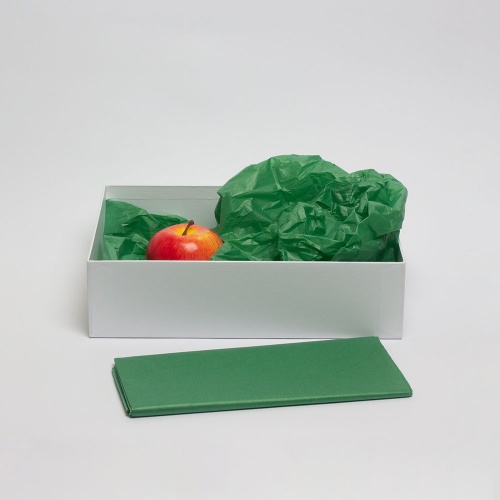 Бумага упаковочная тишью, зеленая, в листах 50 х 65см х 10шт