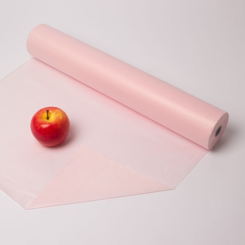 Бумага упаковочная тишью, светло розовая, в рулонах 50 х 143 м