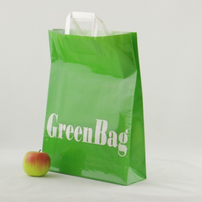 Сумка 37x45x16, Greenbag зеленая, глянец