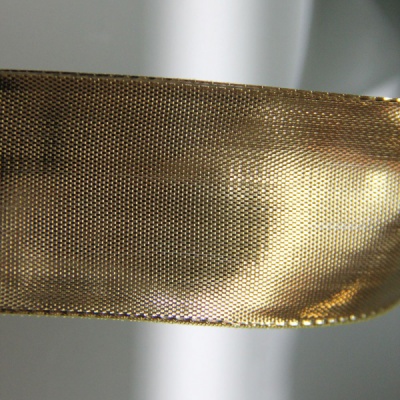 Ленты 3х22, цвет - золотой, материал - синтетическое волокно, фото 1 (вид спереди)