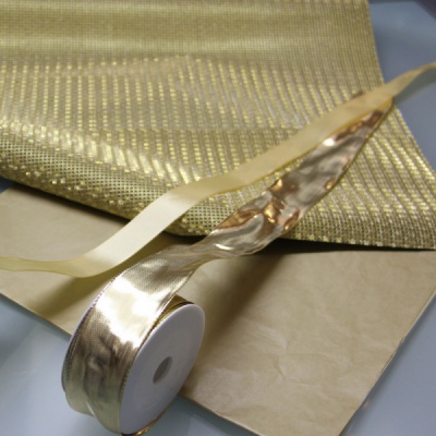 Ленты 3х22, цвет - золотой, материал - синтетическое волокно, фото 2 