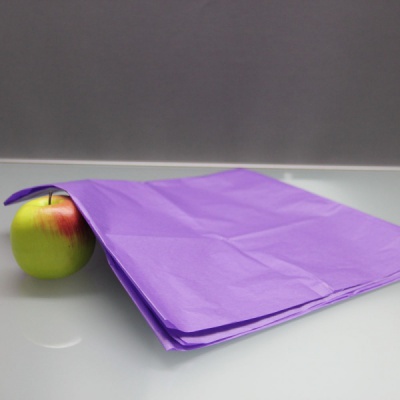 Упаковочная бумага 70х100, цвет - фиолетовый, материал - папиросная бумага, ламинация - без ламинации, фото 1 (вид спереди)