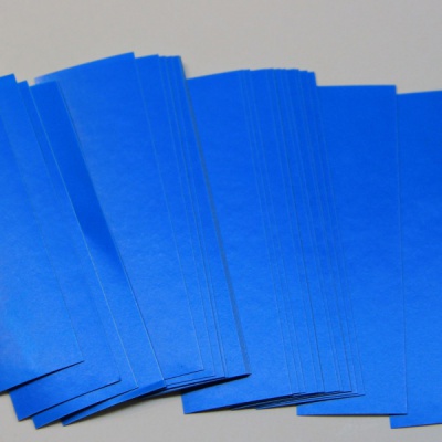 Наклейки 9х3, цвет - синий, материал - самоклейка, ламинация - матовая, фото 3 