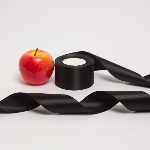 Ленты 5х22, цвет - черный, материал - синтетическое волокно, фото 1 (вид спереди)