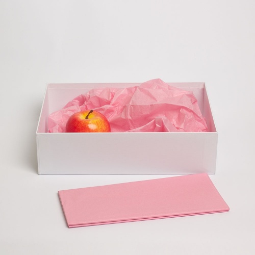 Бумага упаковочная тишью, розовая, в листах 50 х 65см х 10шт