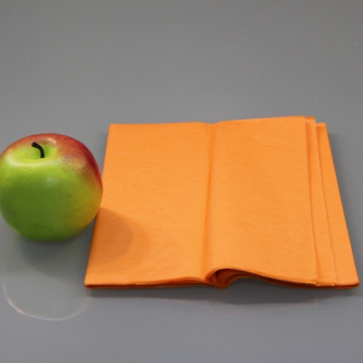 Упаковочная бумага 76х50, цвет - оранжевый, материал - папиросная бумага, ламинация - без ламинации, фото 1 (вид спереди)