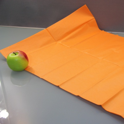 Упаковочная бумага 76х50, цвет - оранжевый, материал - папиросная бумага, ламинация - без ламинации, фото 2 