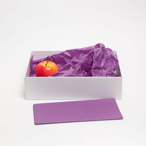 Упаковочная бумага 50х65, цвет - фиолетовый, материал - папиросная бумага, фото 2 