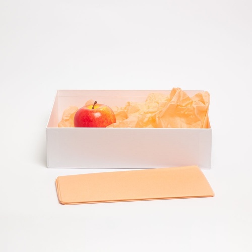Бумага упаковочная тишью, персиковая, в листах 50 х 65см х 10шт