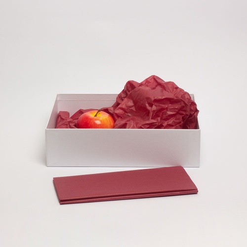 Упаковочная бумага 50х65, цвет - бордо, материал - папиросная бумага, фото 2 