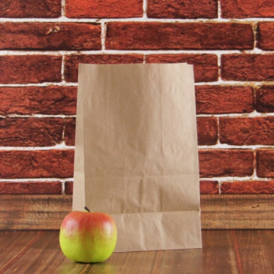 Фасовочные крафт-пакеты 18х29х12см, цвет - коричневый, материал - тонкий крафт, ламинация - без ламинации, фото 4