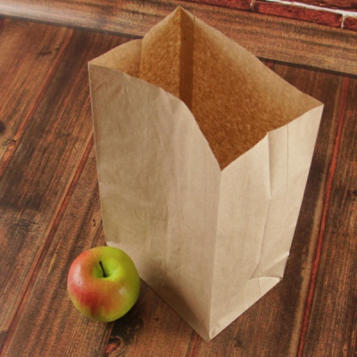 Фасовочные крафт-пакеты 18х29х12см, цвет - коричневый, материал - тонкий крафт, ламинация - без ламинации, фото 5