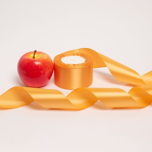 Ленты 5х22, цвет - оранжевый, материал - синтетическое волокно, фото 1 (вид спереди)