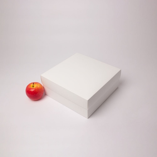 Коробка 25x10x25, белый, картон