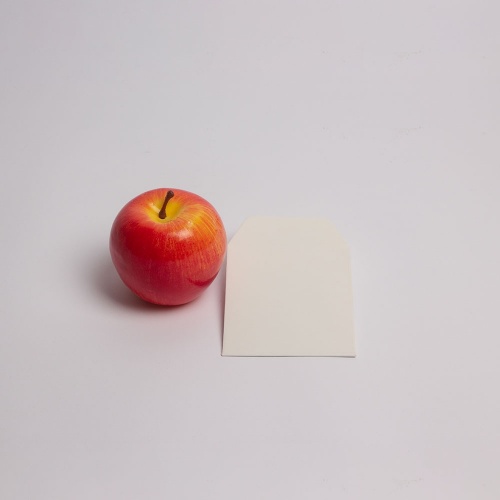 Конверты 9х10, цвет - белый, материал - картон, ламинация - матовая, фото 1 (вид спереди)