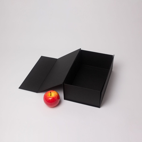 Кашированные коробки 30х10х18см, цвет - черный, материал - дизайнерская бумага, ламинация - без ламинации, фото 3 