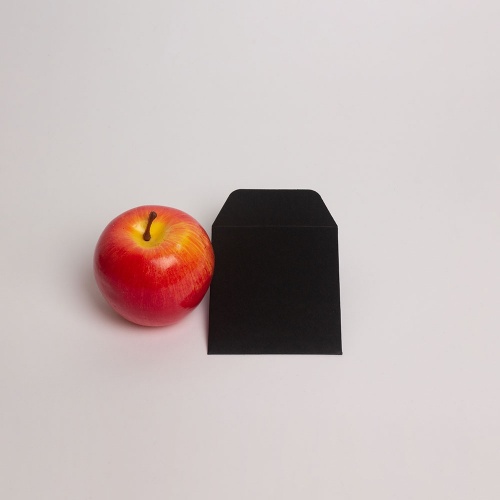 Конверты 9х10, цвет - черный, материал - дизайнерская бумага, ламинация - без ламинации, фото 2 