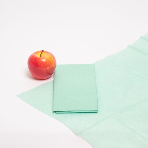 Упаковочная бумага 50х65, цвет - зеленый, материал - папиросная бумага, ламинация - без ламинации, фото 1 (вид спереди)