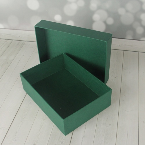 Кашированные коробки 21х6х15см, цвет - зеленый, материал - дизайнерская бумага, ламинация - без ламинации, фото 3 