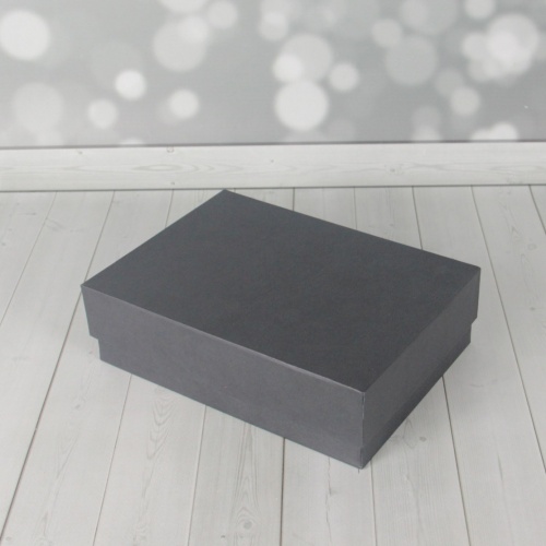 Коробка крышка-дно 21х6х15, мокрый асфальт, дизайнерская бумага