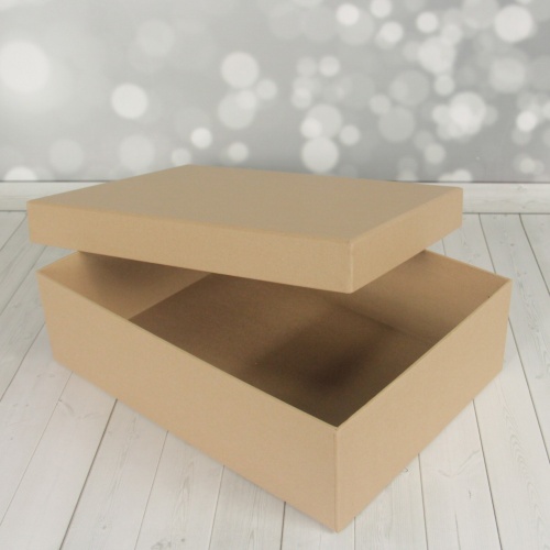 Кашированные коробки 40х12х30см, цвет - коричневый, материал - плотный крафт, ламинация - без ламинации, фото 10 
