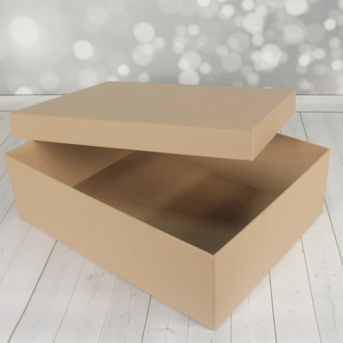 Кашированные коробки 40х12х30см, цвет - коричневый, материал - плотный крафт, ламинация - без ламинации, фото 13 