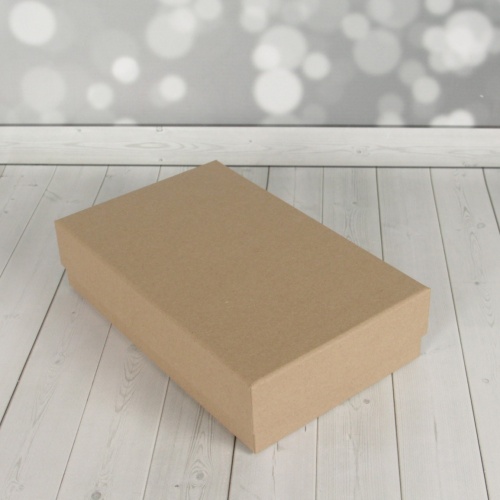 Комплект коробок крышка-дно 40х12х30, 35х10х25, 30х8х20, 25х6х15, коричневый, крафт