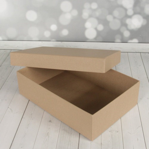 Кашированные коробки 40х12х30см, цвет - коричневый, материал - плотный крафт, ламинация - без ламинации, фото 7 