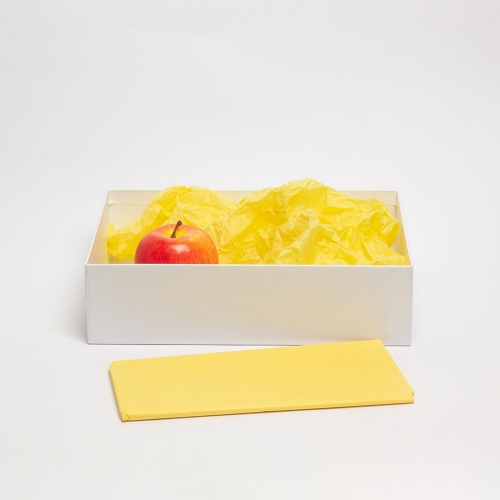 Бумага упаковочная тишью, лимон, в листах 50 х 65см х 10шт