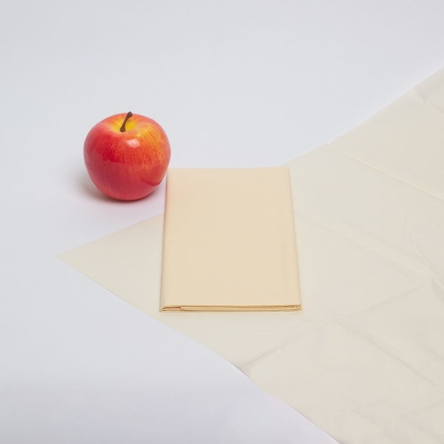 Упаковочная бумага 50х65, цвет - кремовый, материал - папиросная бумага, фото 1 (вид спереди)