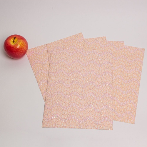 Упаковочная бумага 21х30, цвет - розовый, материал - дизайнерская бумага, фото 1 (вид спереди)