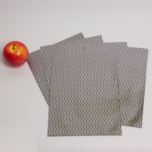 Упаковочная бумага 21х30, цвет - серебро, материал - дизайнерская бумага, фото 1 (вид спереди)