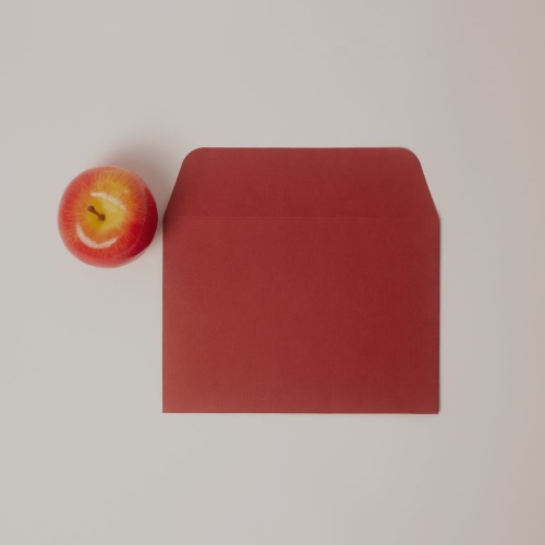 Конверты, 23x16, красный, дизайнерская бумага