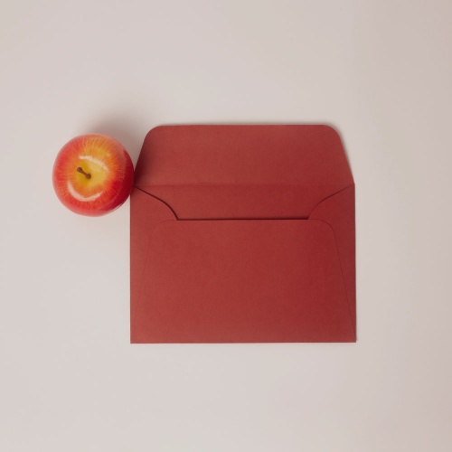 Конверты, 23x16, красный, дизайнерская бумага
