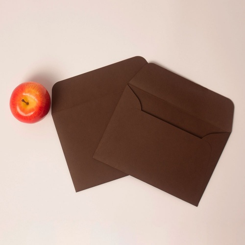Конверты, 23x16, коричневый, дизайнерская бумага