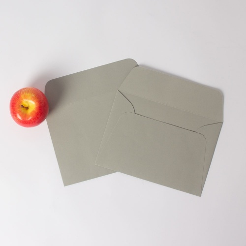 Конверты 23х16, цвет - оливковый, материал - дизайнерская бумага, ламинация - без ламинации, фото 3 