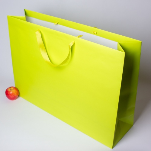 Пакет 70x50x20, салатовый, меловка