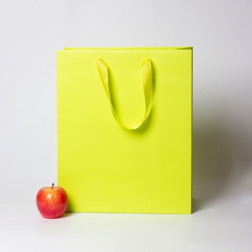 Пакет 33x40x16 салатовый, меловка