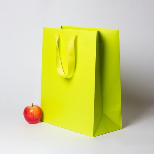 Пакет 33x40x16 салатовый, меловка