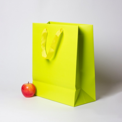 Пакет 33x40x16 салатовый, меловка