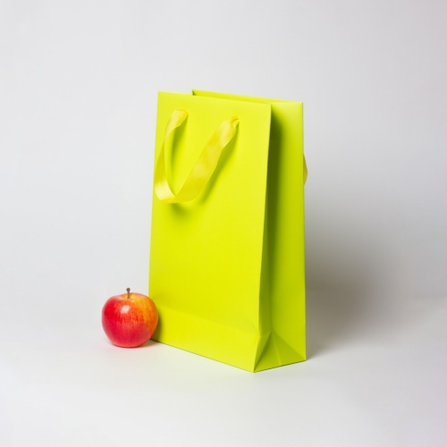 Пакет 23х36х10, салатовый, меловка