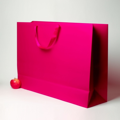 Пакет 70x50x20, пурпурный, меловка