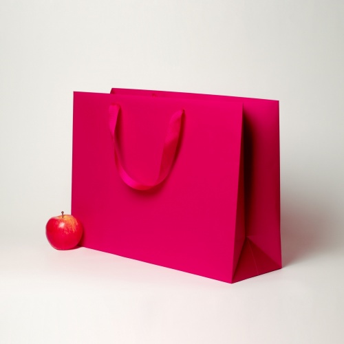 Пакет 47х34х16, пурпурный, меловка