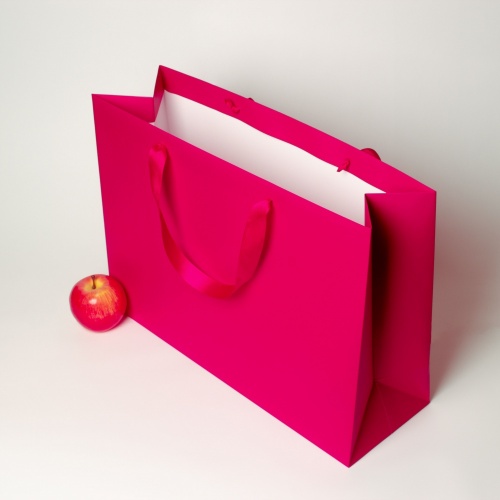 Пакет 47х34х16, пурпурный, меловка