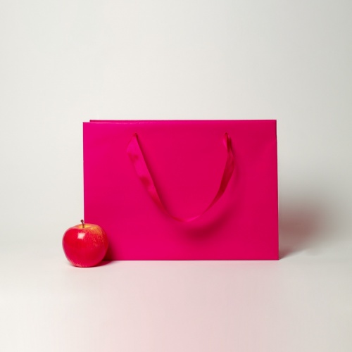 Пакет 35x25x10, пурпурный, меловка